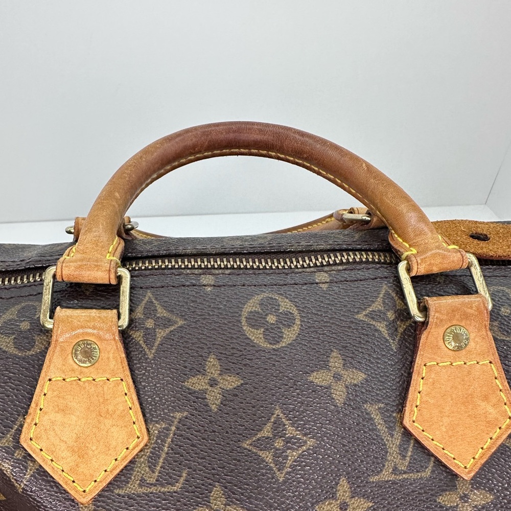 Louis Vuitton Brown Monogram speedy 30 - Picture 14 of 16